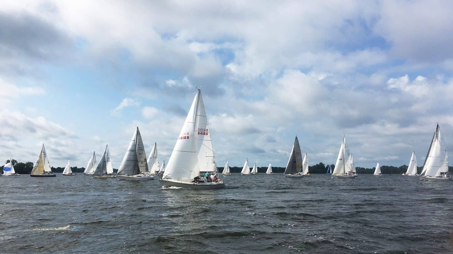 Sailboats on the Bay of Quinte